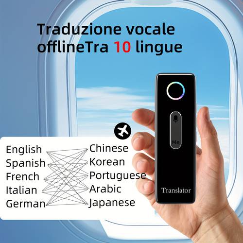 gadget di traduzione linguistica , traduttore bidirezionale istantaneo, app di traduzione online, supporta 136 lingue, dispositivo di traduzione per , ed educazione