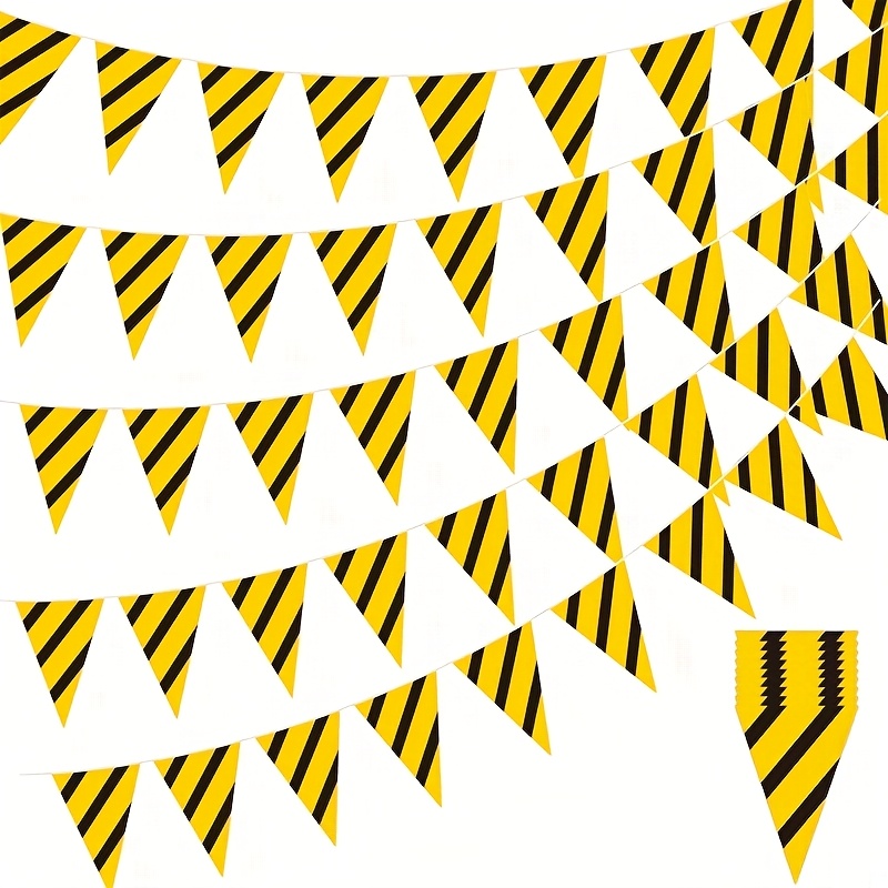Construction Vehicle Birthday Banner - 4m Bunting Hanging Flag Party Decor