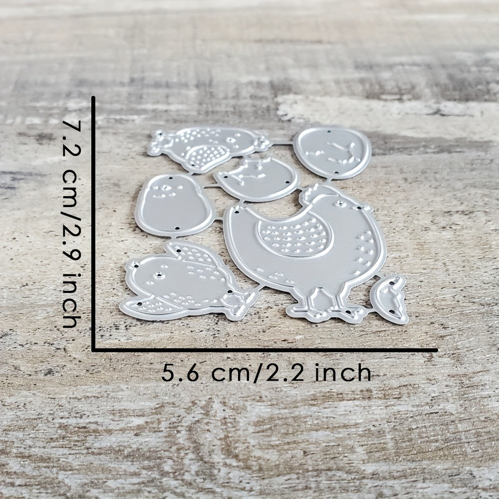 Catlove Easter Chicken Metal Cutting Dies Scrapbooking Mold Knife Stencil Die Cuts Card Making Diy Craft Embossing New Dies