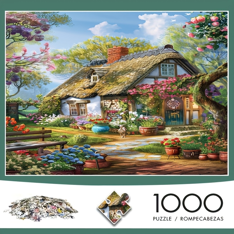 

1pc Landscape Pattern 1000pcs Adult Puzzle, Mosaic Decorative Craft Wall Art , Diy Art Decorative Painting, Suitable For Room Office Decoration Halloween Christmas New Year Easter Gift