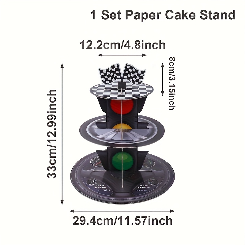 E-shop 1-Set -Kuchenständer Tischdekoration - -Themenparty-Deko mit Papierlagen, Nicht für Lebensmittelkontakt geeignet für Geburtstag, Hochzeit, Baby