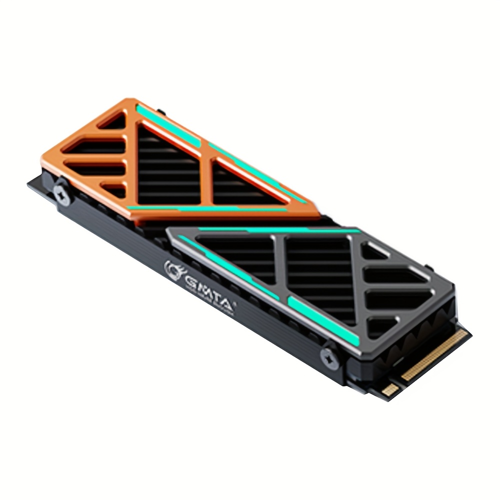 TEMU M.2 Ssd Heatsink 2280 Nvme Radiator Magnesium Aluminum Alloy Pc Efficient Cooler With Thermal Silicone Pad