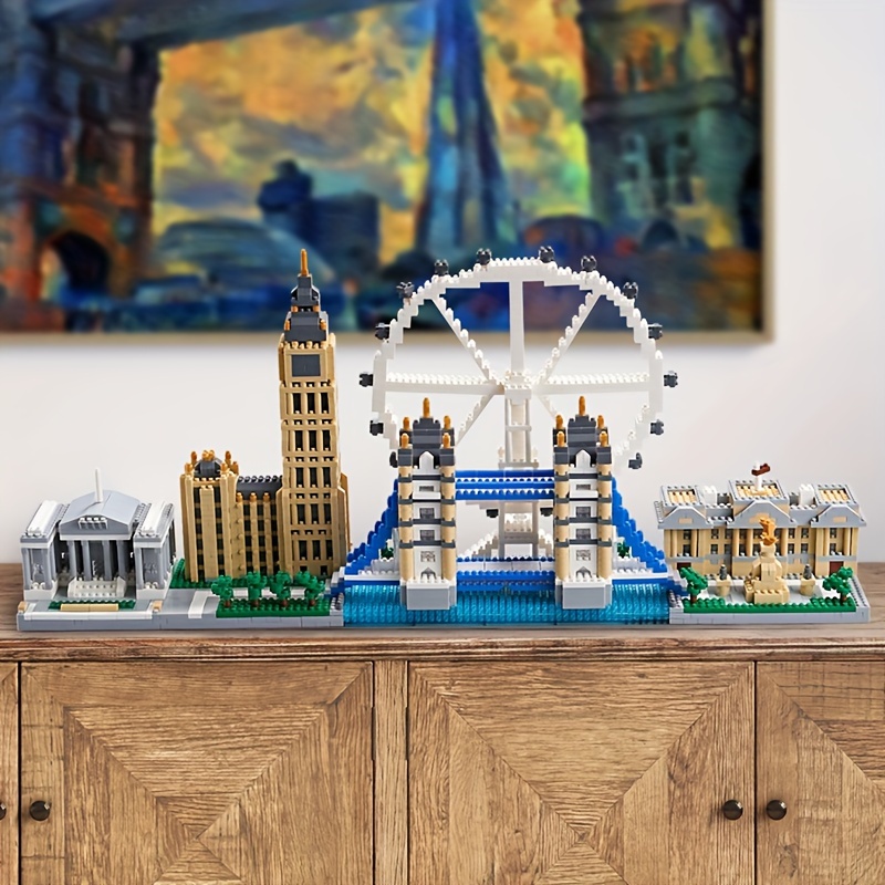 

3430pcs London Tower Bridge Building Blocks, Large World's Famous Architecture Model, Diy City Skyline Ornaments, Micro Bricks High Difficulty Assembled Toys, Birthday Gift, Festival Gifts
