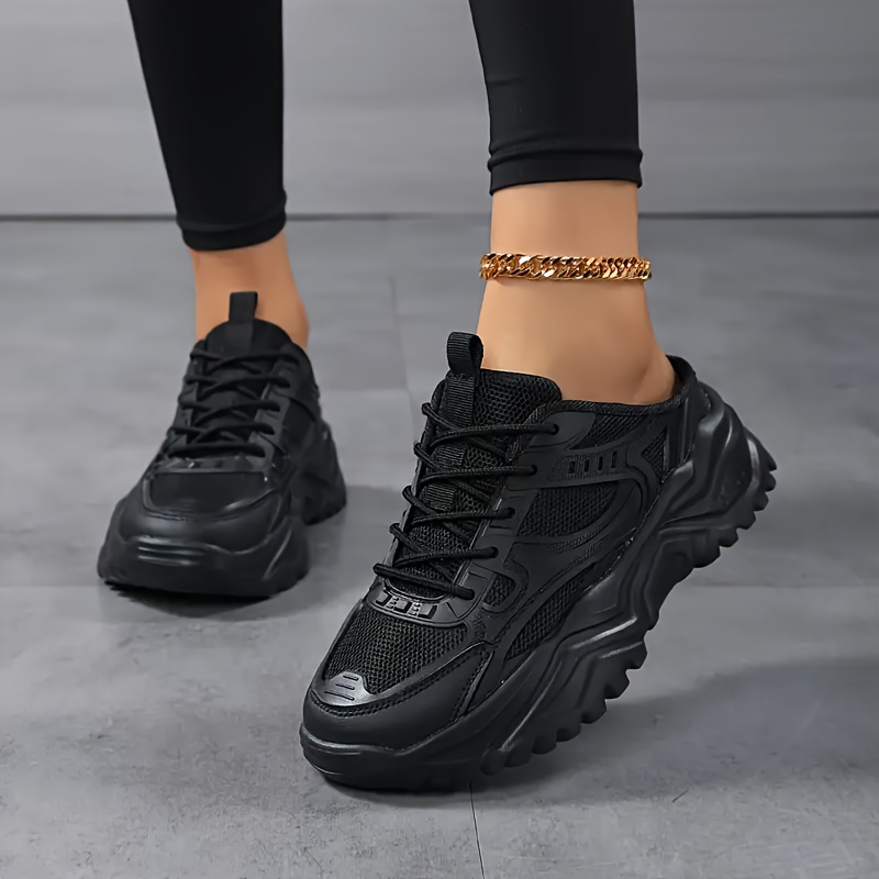 Versatile Comfortable Fashion Women's Slip-on Height-increasing Breathable Mesh Travel Sports Shoes Shoes, Women Shoes, Sneakers