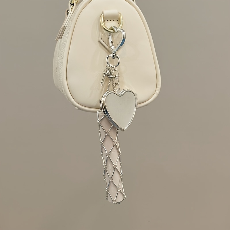 premium mesh pocket hand cream lipstick chain bag charm with   womens retractable niche   bag chain diy wallet making lipstick storage solution pocket accessory bag mesh chain bag minimalist storage box unique niche Product details 5