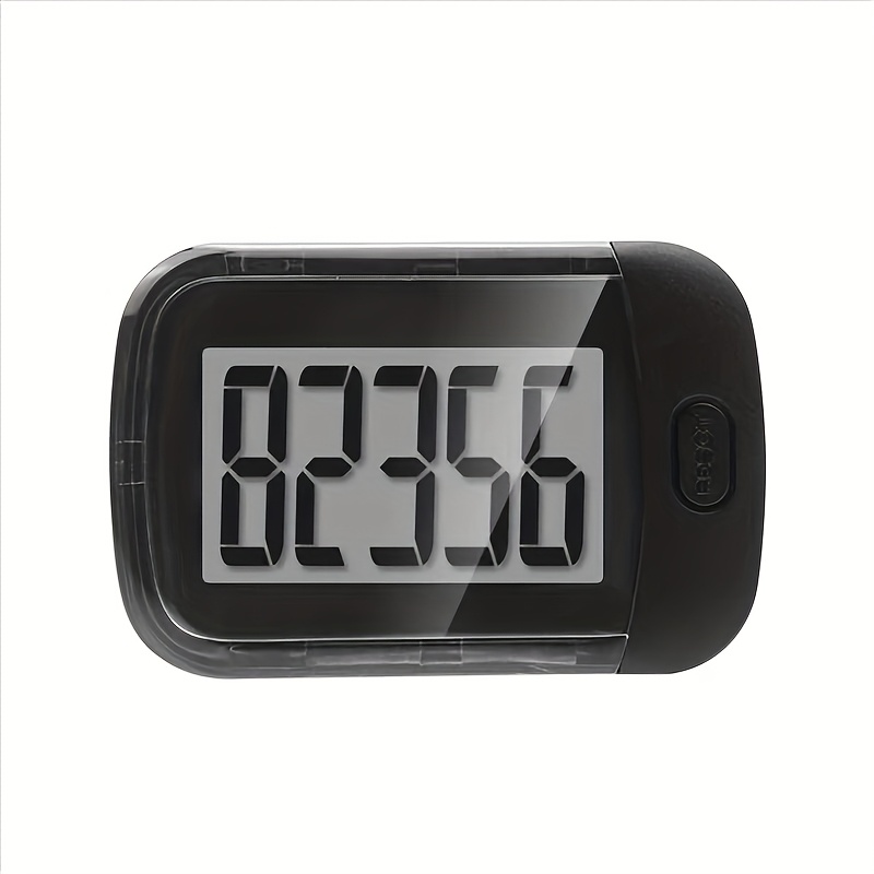 3d pedometer   counter with removable clip lanyard black battery powered 36v for outdoor sports fitness tracking   monitoring