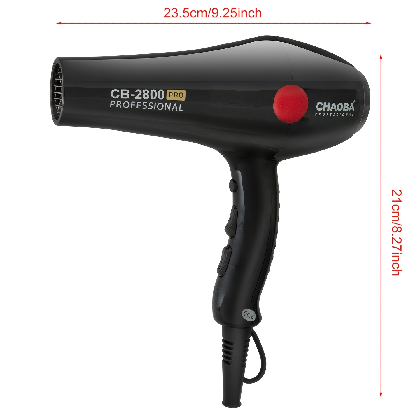 kohteen kuva super 2000w hiustenkuivaaja kylmällä ja kuuman ilman, nopea kuivaus ja muotoilu, ammattimainen sähköpörrökuivaaja, 2,8 metrin johto,   2 keskittäjäsuutinta, harjaton moottori, kevyt ja hiljainen kotikäyttöön