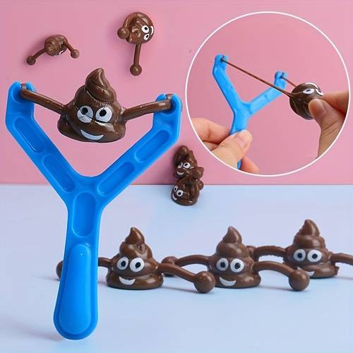 . kreative schieß-kot-schleife, lustiges neuheiten-spielzeug mit großem kothocker-make-up, geprägtes geschenk, scherzartikel (inkl. . kothocker), weihnachts-, halloween-, thanksgiving-geschenk, zufällige farbe