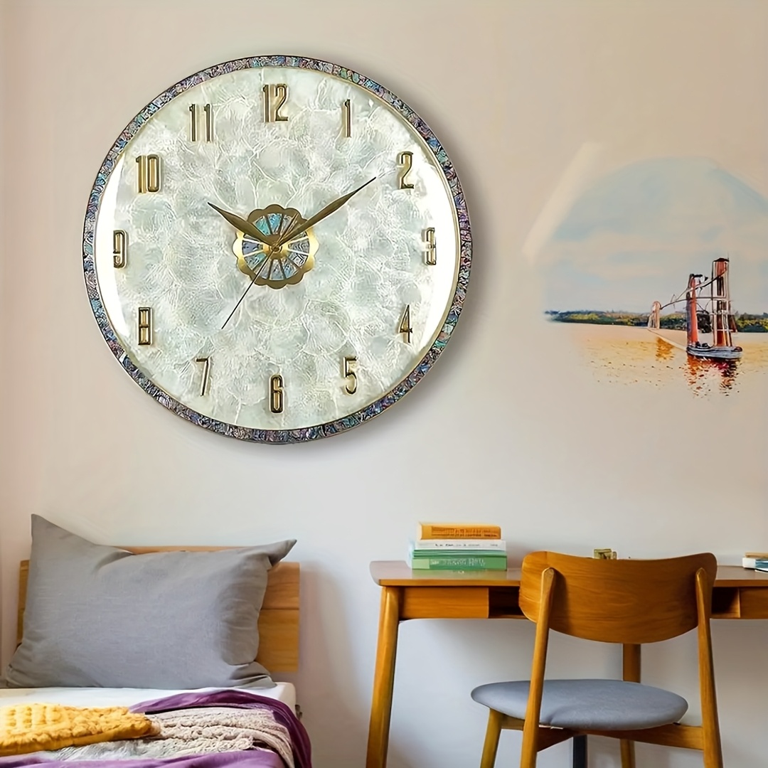 Decoracion Reloj Fotos Pared Reloj Pared Elegante Diseño Concha