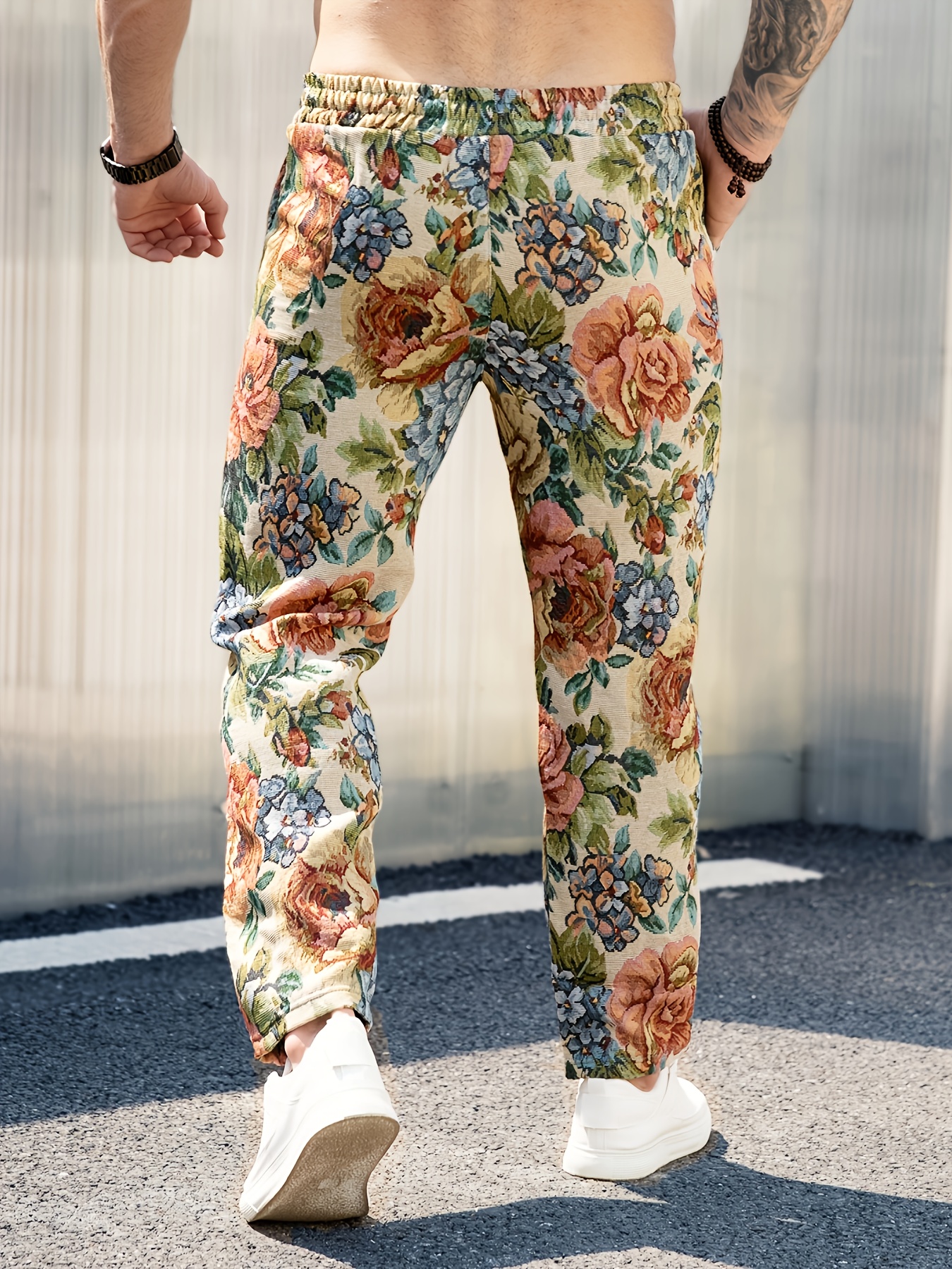 パンツ HIAND Flower jacquard tapered pants パンツ HIAND Flower jacquard tapered pants ZW COLLECTION FLORAL