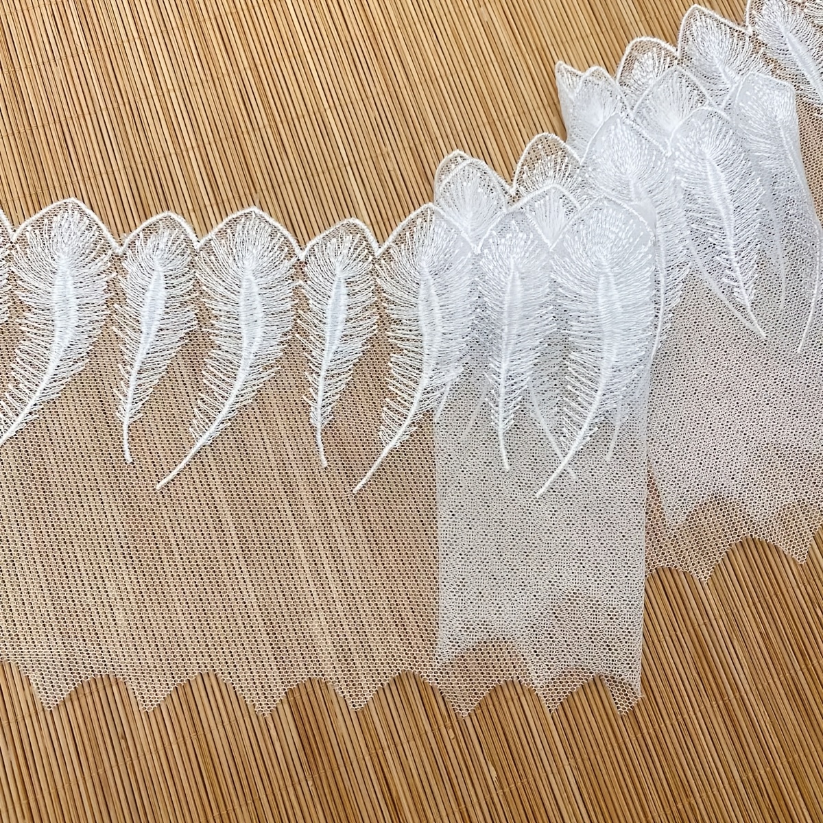 TEMU Dentelle Longue de 36 Pouces de Plume, Parfaite pour Embellir Rideaux, Robes de Mariée et Costumes de , Conçue pour les