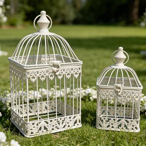 european style decorative wrought iron birdcage floral white floor birdcage wedding birdcage model room ornaments birdcage indoor and outdoor flower cage