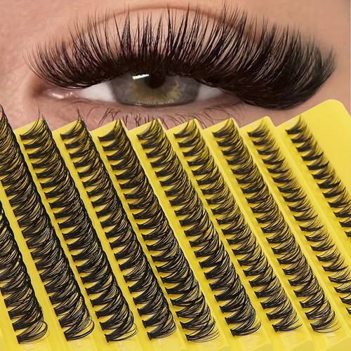200pcs eyelash 80d 40d yellow tray and pink tray reusable for personal use d 10 16mm 0 05mm thickness natural and ultra thick styles multi pack beginner friendly packaging