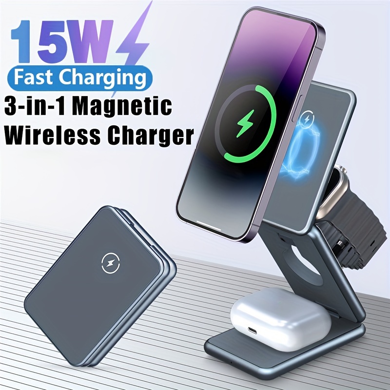 Caricabatterie Wireless 3 In 1 - Temu Italy