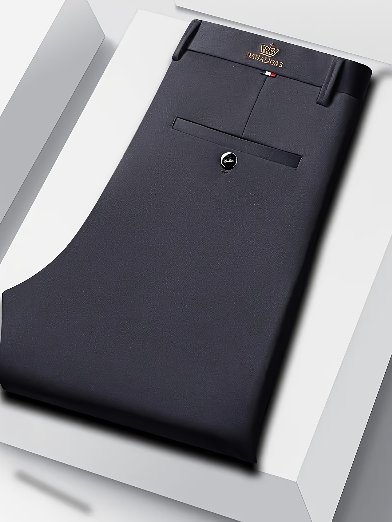 3pcs High-Elastic Men'S Business Casual Suit Pants, All-Season Wear, Wrinkle-Resistant, No Ironing Required, Professional Style, Classic Style, High-Quality Craftsmanship, Fashionable Men'S Clothing, Machine Washable