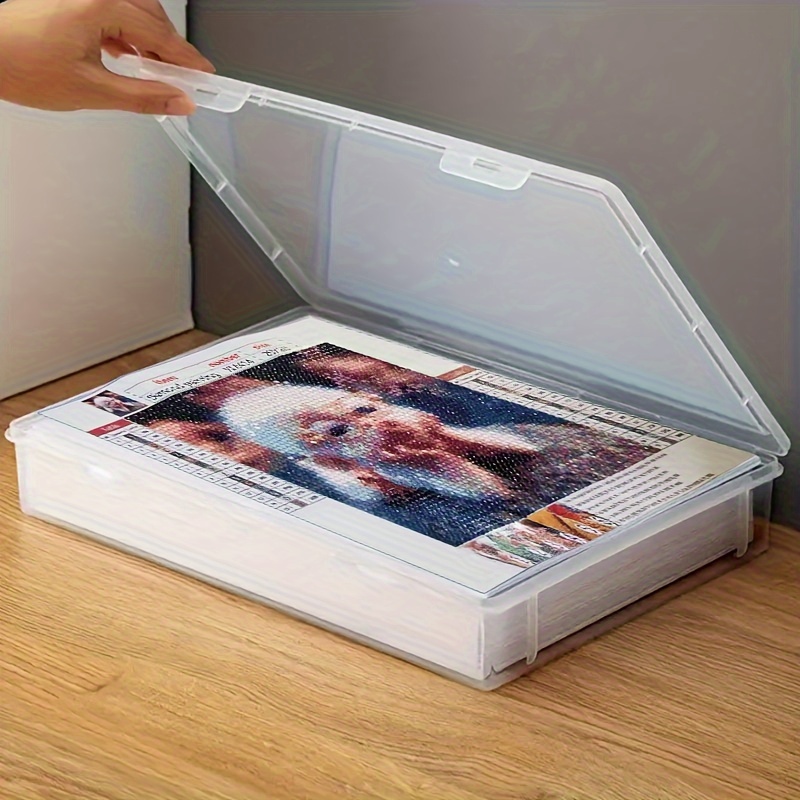 

Dustproof A4 Organizer - Plastic Storage Box Lid For Desk, Tool And