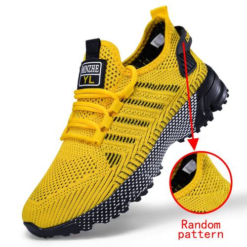 item picture mens breathable knit athletic shoes comfortable shock absorbing non slip lace up running shoes top for jogging and walking athletic footwear athletic style s