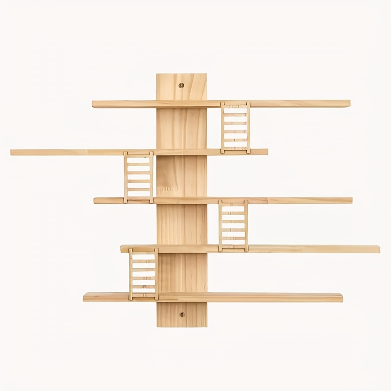 Staffa Decorativa In Legno Di Mango - 17x7.5x28 Cm, Stile Rustico, Per Mensole, Librerie, Casa