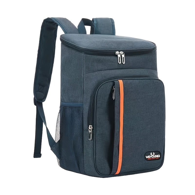 TEMU Sac à dos facile et durable avec double bandoulière, grande pour bloc réfrigérant, sac à dos de rangement multicouche adapté au travail, à , aux