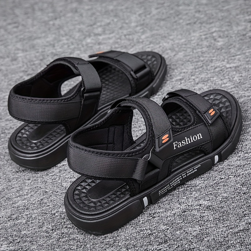 Sandales Respirantes Homme – Confort Été Sandales respirantes à bout ouvert pour hommes, couleur unie, avec grains de massage, confortables, antidérapantes, durables, anti-odeurs, chaussures d