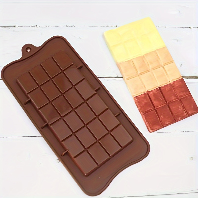 

2pcs Silicone Chocolate Bar Molds - Full Coverage Waffle & Lace Designs For Diy Chocolates, Handmade Soaps, Ice Cubes, Non-electric, Material, Ideal For Crafting And Baking Enthusiasts