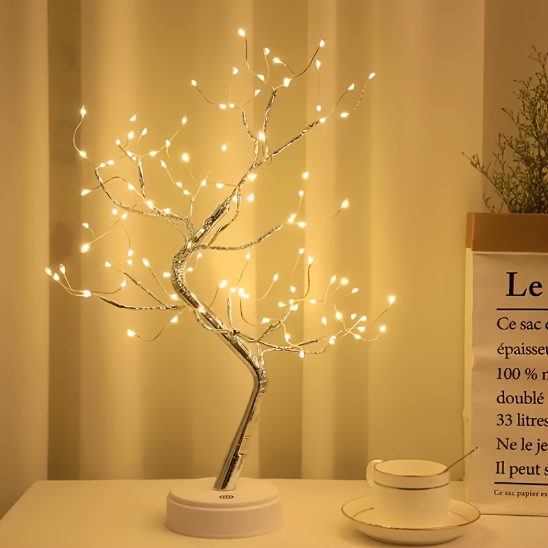 

20" Fairy Tree Lamp - Warm White, 108 Leds, Battery/usb Powered, Bedroom & Home Decor, Ideal Christmas Gift