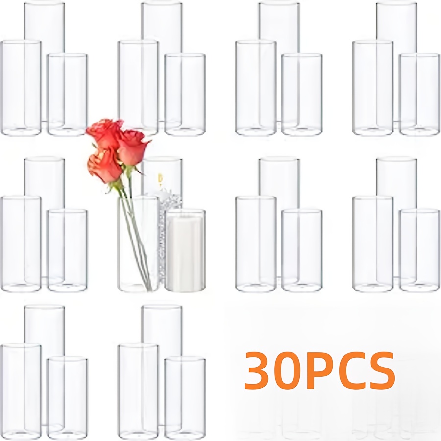 Image of 30pcs Of Easy And Stylish Vase Candlesticks, Which Used In Multiple Occasions, With A Easy Design Sense, Aesthetic . The Combination Of Candlelight And Vase Can Create A Romantic And Warm Atmosphere