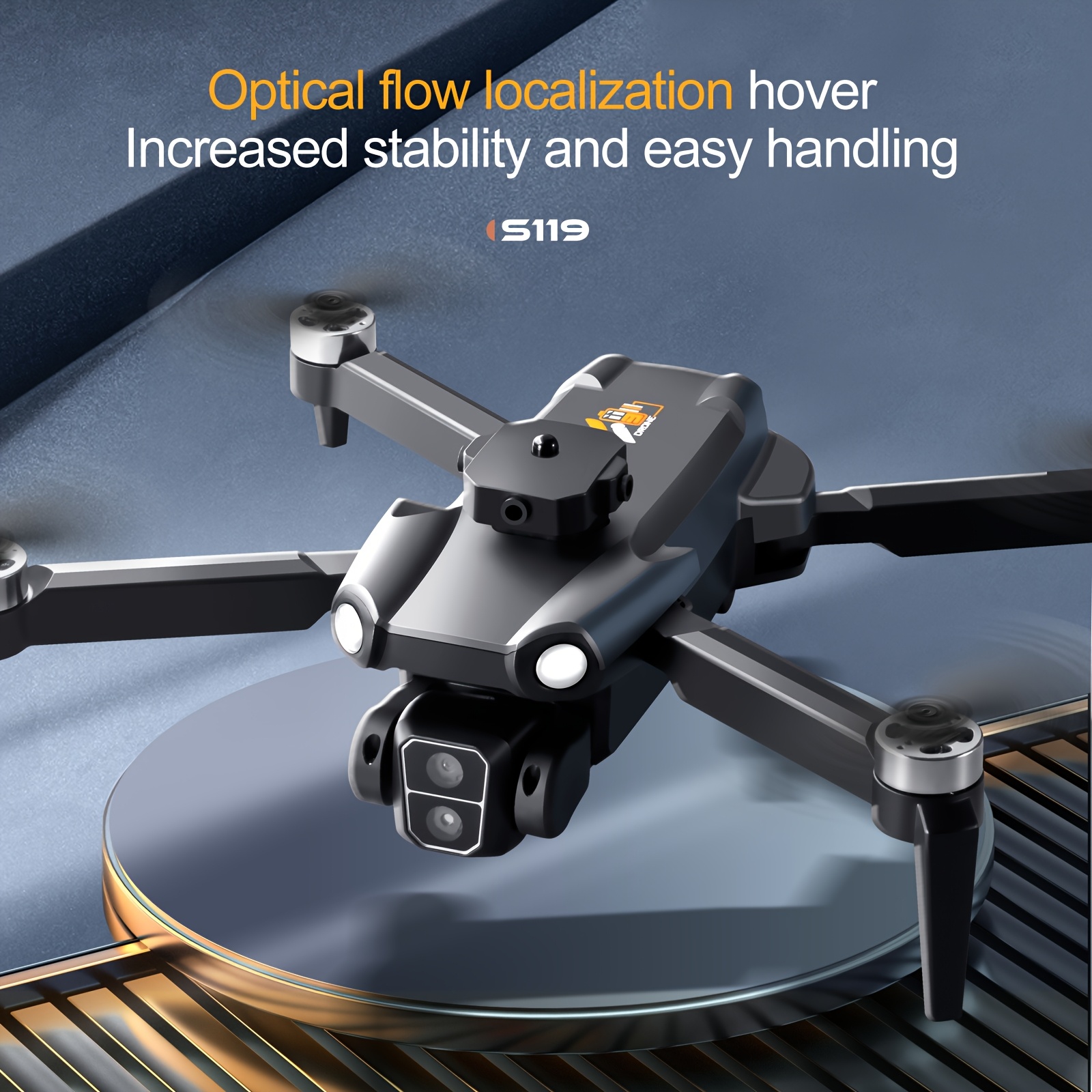 2025 Long-Flight Dual Camera Drone For Adults - Optical Flow Positioning, 360° Obstacle Avoidance, Brushless Motor, LED Lights, Dual Batteries & Spare Kit - Ideal Starter UAV & Holiday Gift