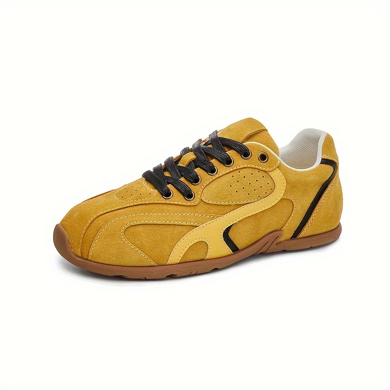 chaussures sport rétro jaune moutarde femmes chaussures Temu Belgium
