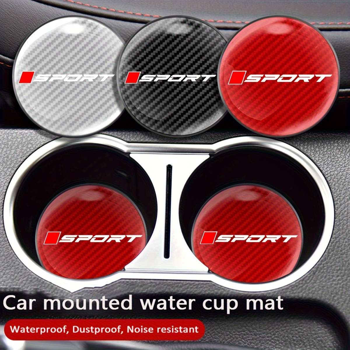 

1pc Round Car Cup Holder Coaster, Anti-slip Cup Holder Insert For Toyota, For Honda, For Mazda, For , For Jeep, For Mg Vehicles