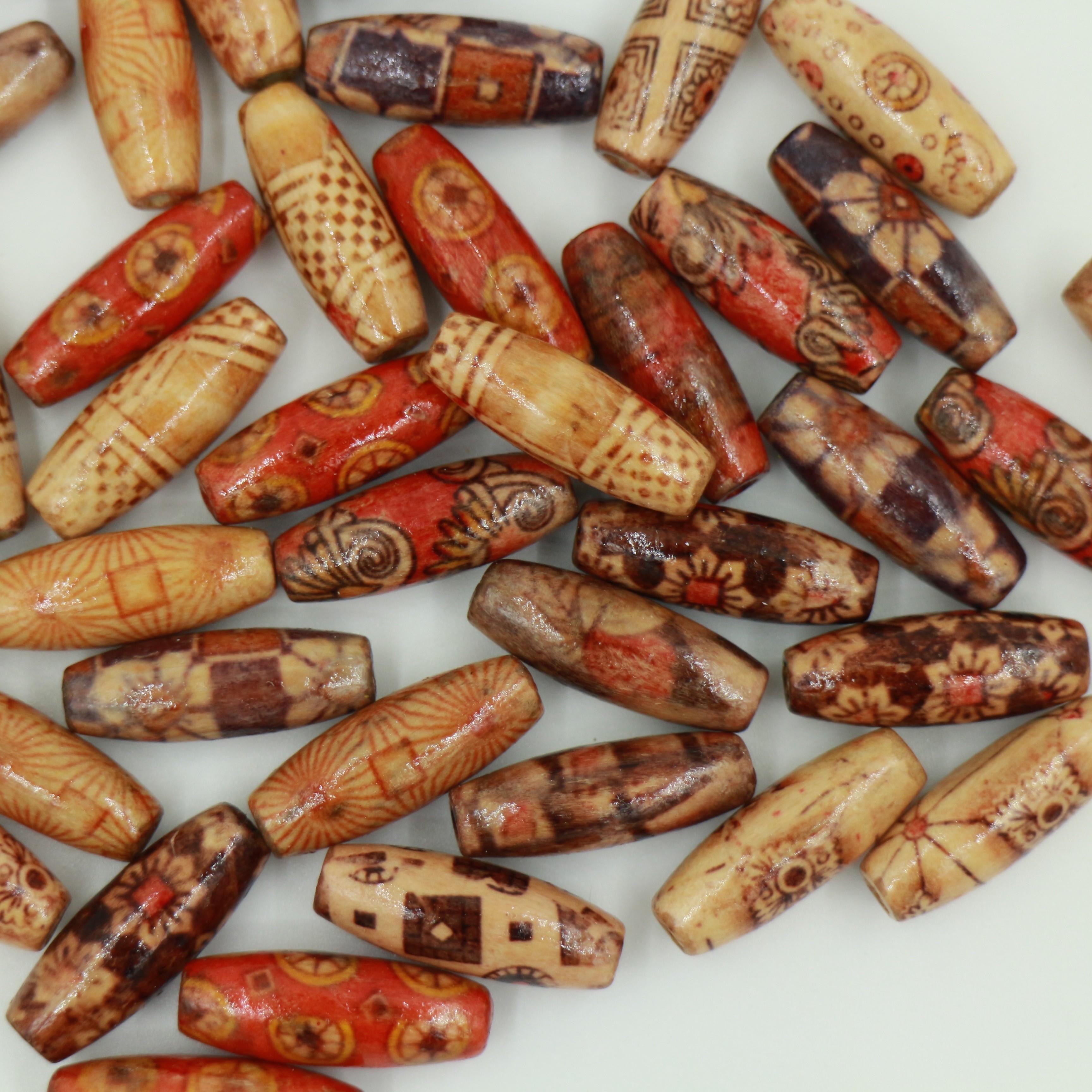 decorative floral wooden beads jewelry making assorted Temu Kuwait