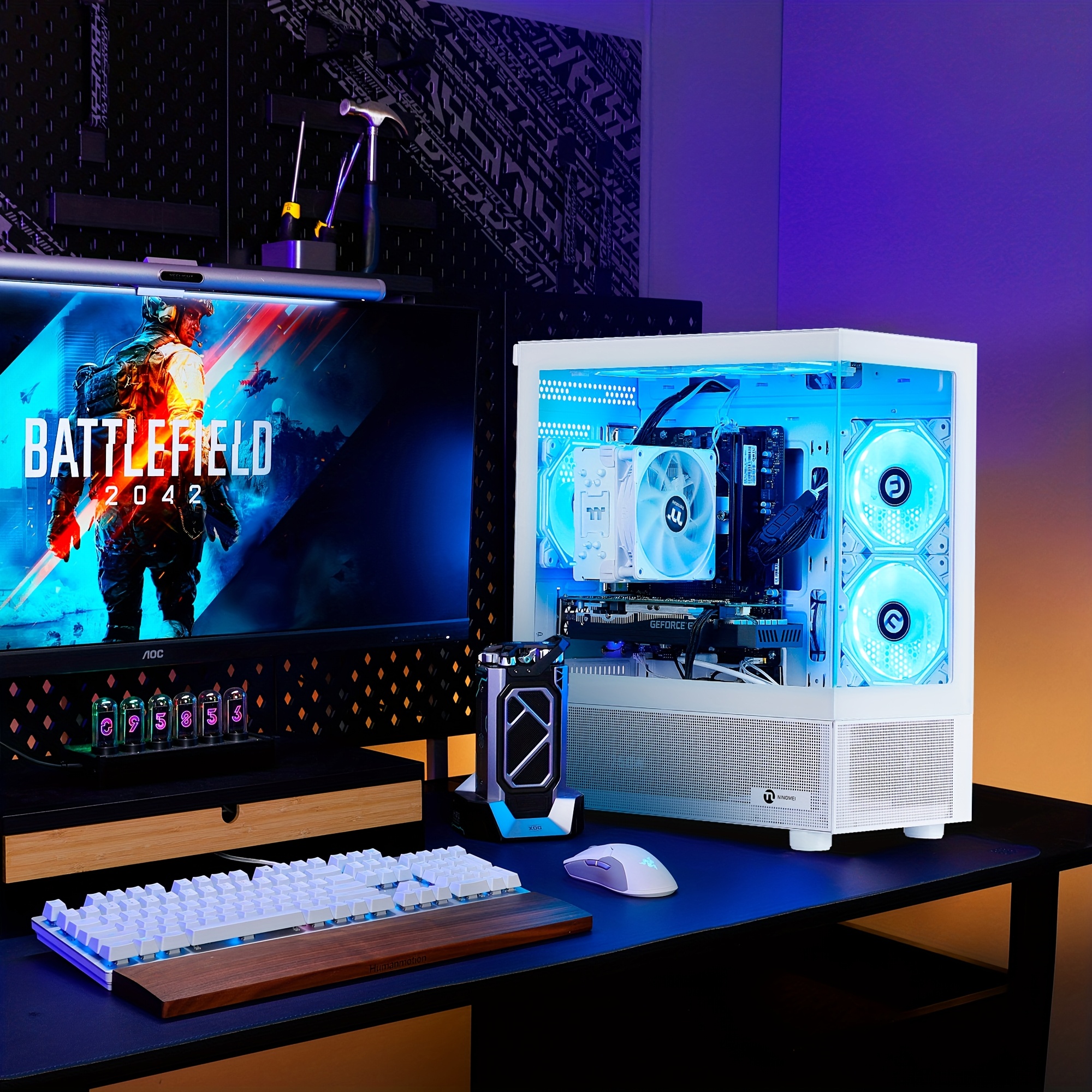 Gaming PC Desktop Computer, AMD Ryzen 5 5500 4.2 GHz