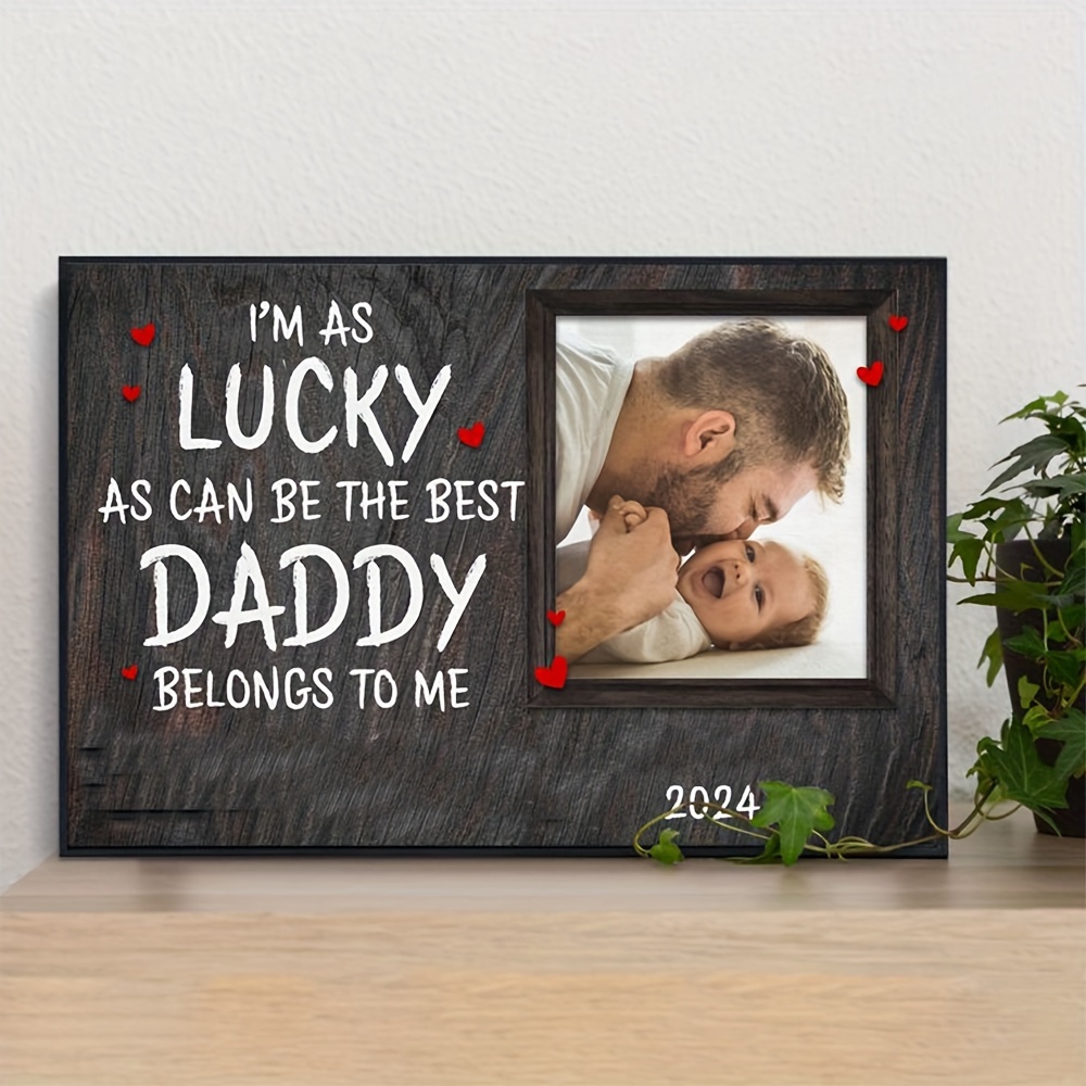 

Personalized The Best Daddy - Custom Photo, Wooden 11.8×15.7 Inch