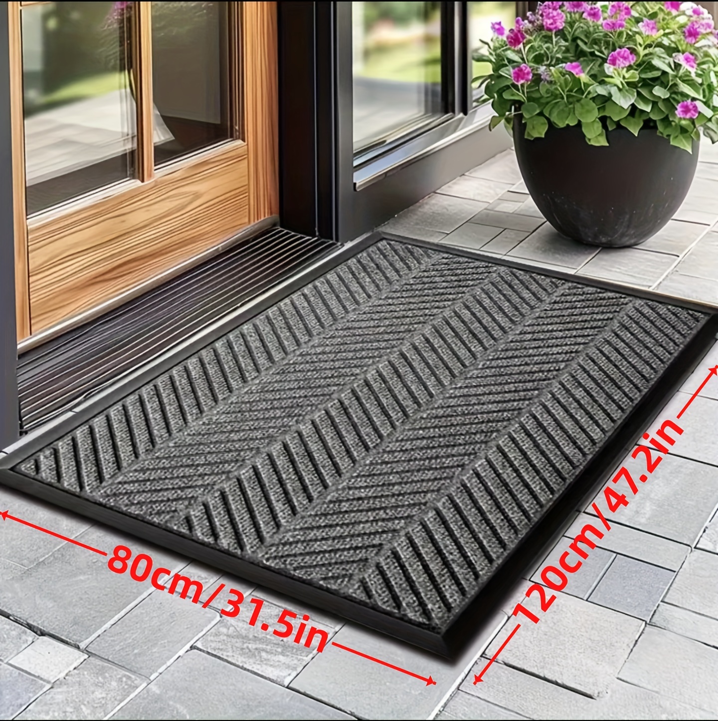 heavy duty indoor anti slip   natural rubber bottom with   thickened model   and machine washable Product details 1