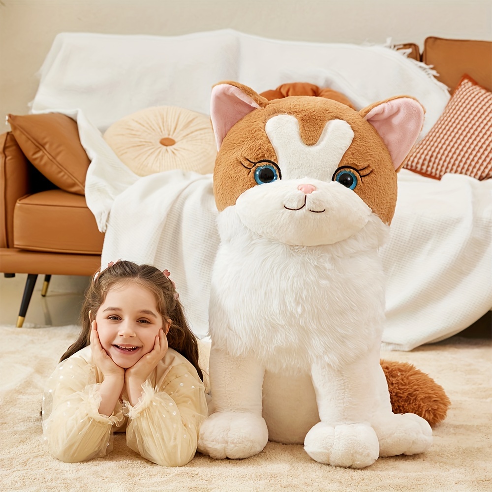 

Ikasa 23 Inches White Stuffed Animal Plush Toy, Large Big Toys, Huge Size Cute Fluffy Fat Oversized Plushie, Gifts For Kids Girls Boys