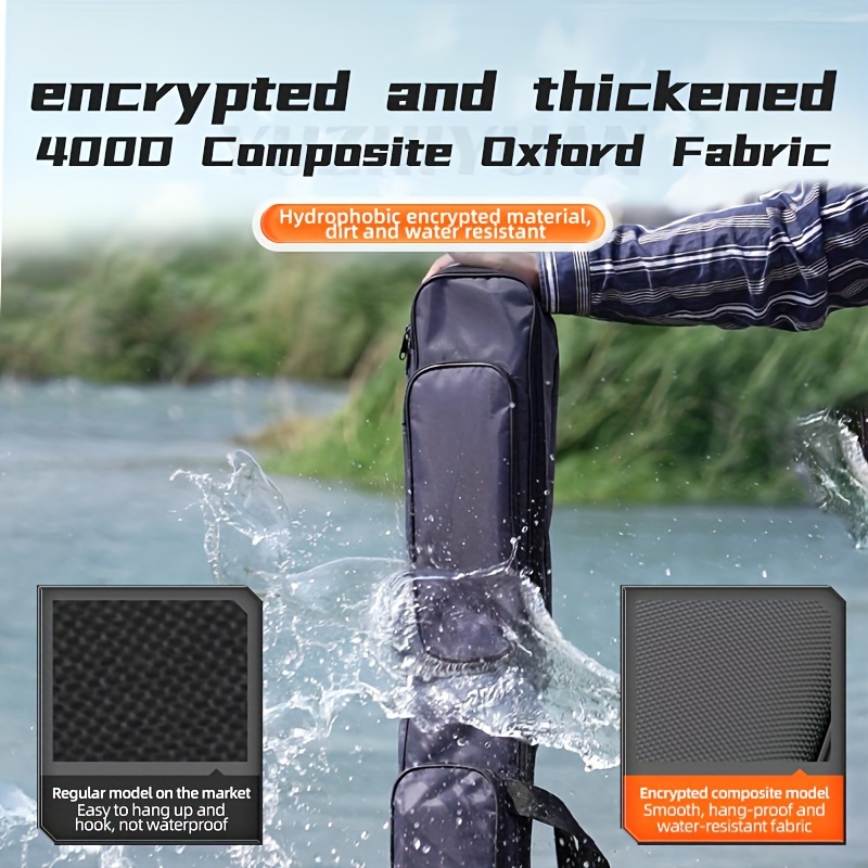 vintage solid color polyester fishing rod storage Temu Republic