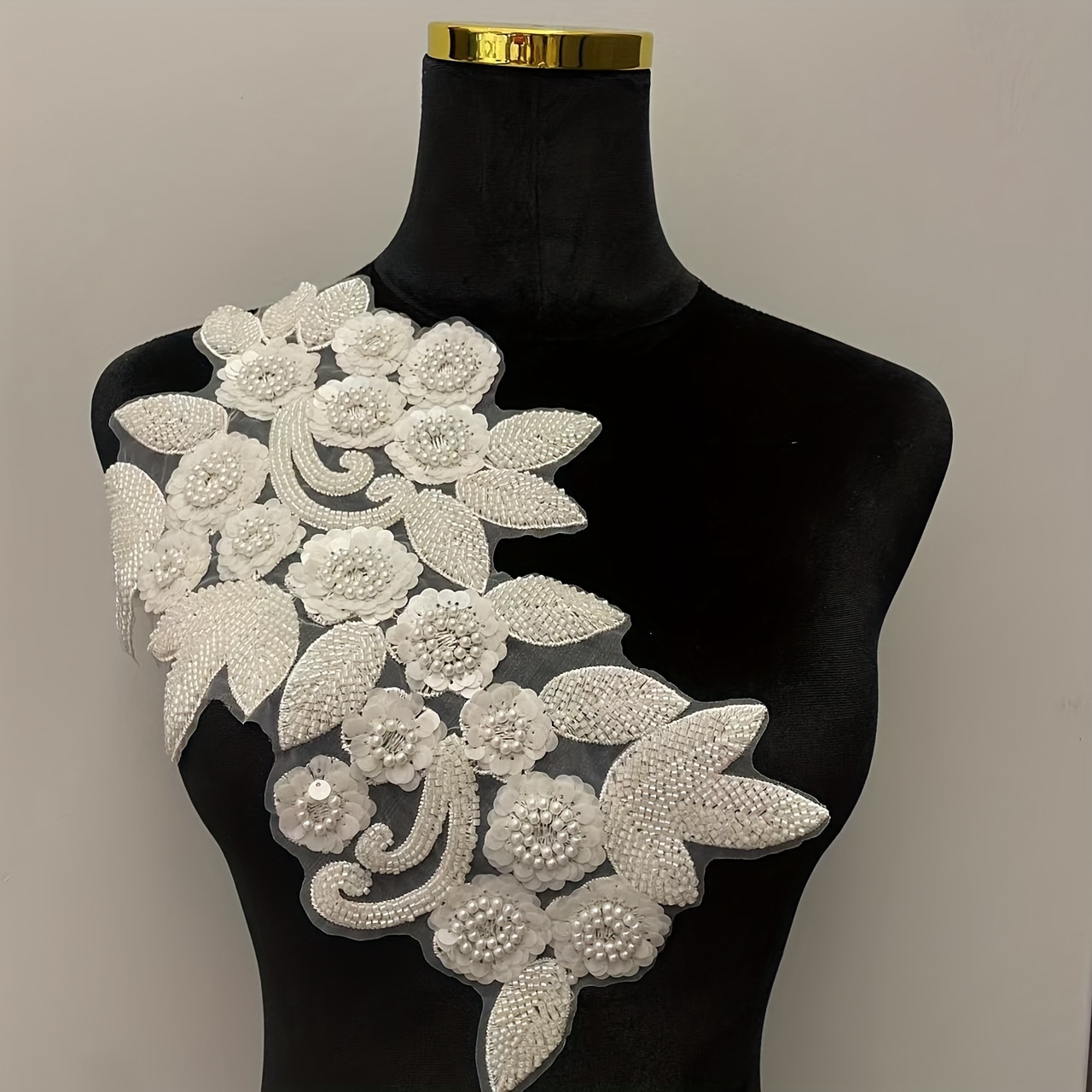 TEMU Embroidered Sequined Flowers