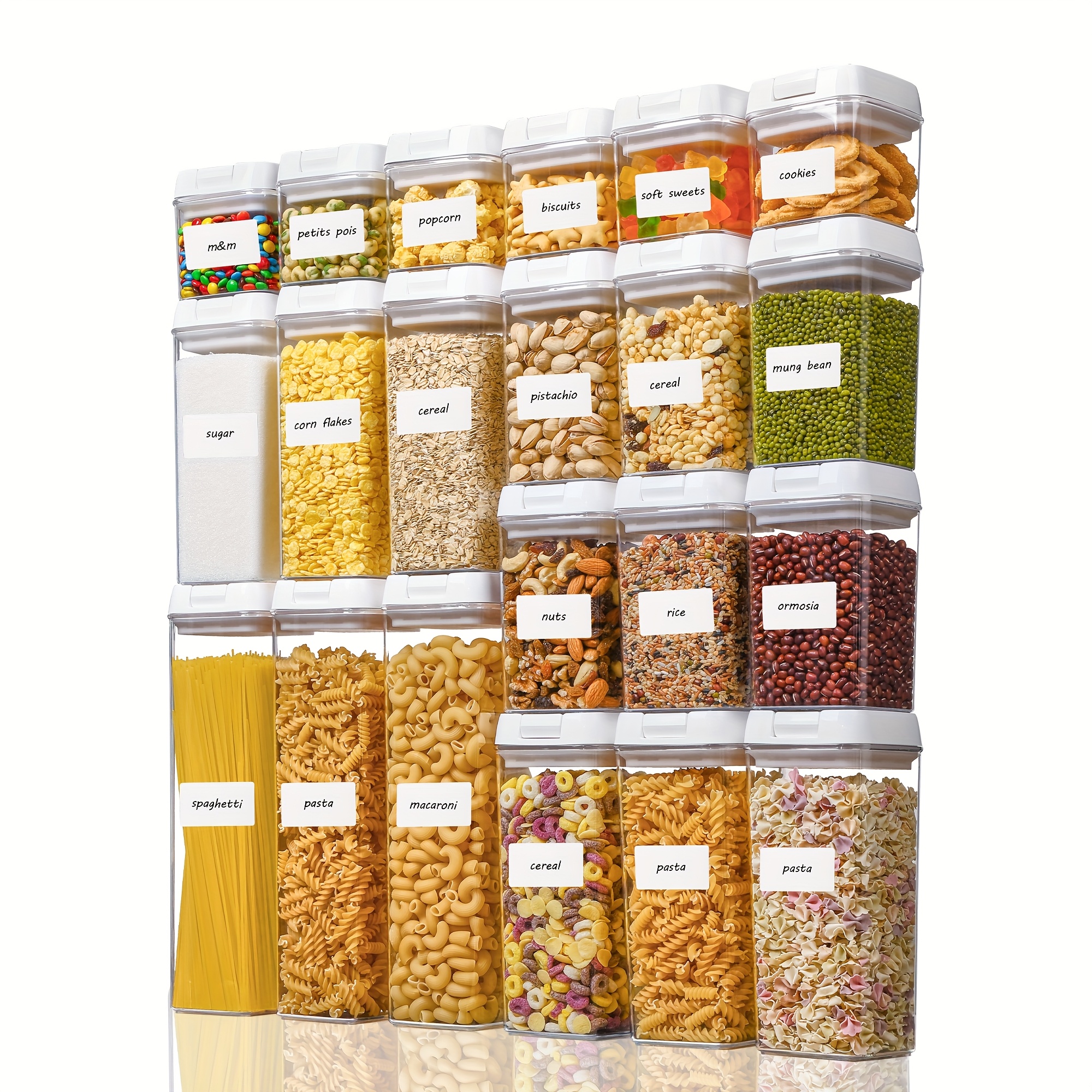 airtight food storage containers set sealed jar bpa - Temu