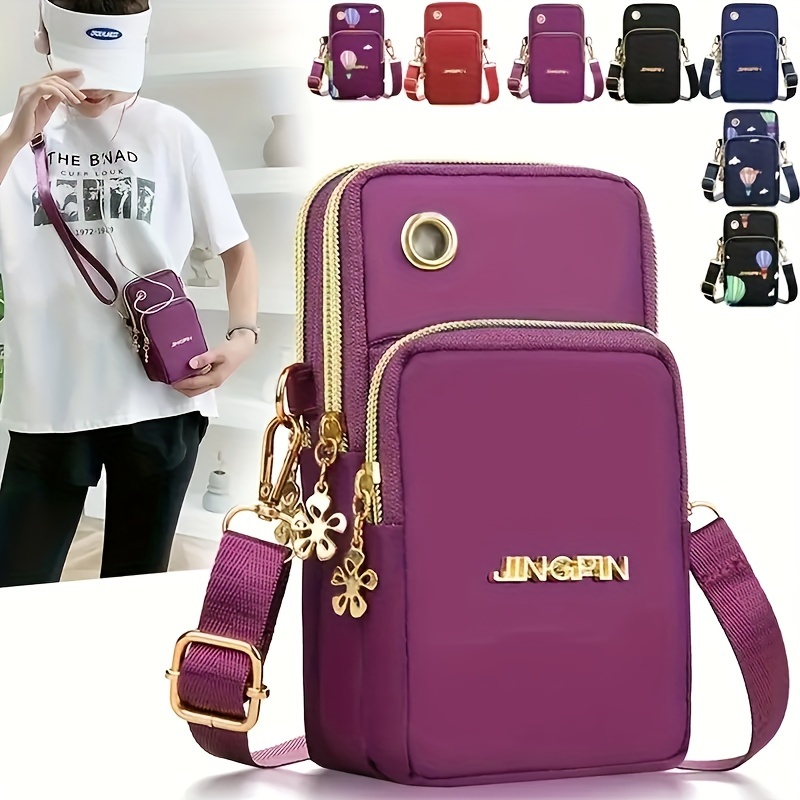 

Multi Layer Mobile Phone Bag, Outdoor Sport Armband Bag, Lightweight Mini Crossbody Bag & Wrist Coin Purse
