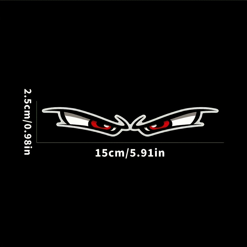 -the-dark Reflective Cat Eye Stickers - Suitable For Cars, Motorcycles, Bicycles, And Helmets | Durable Pvc Tear-resistant Warning Stickers