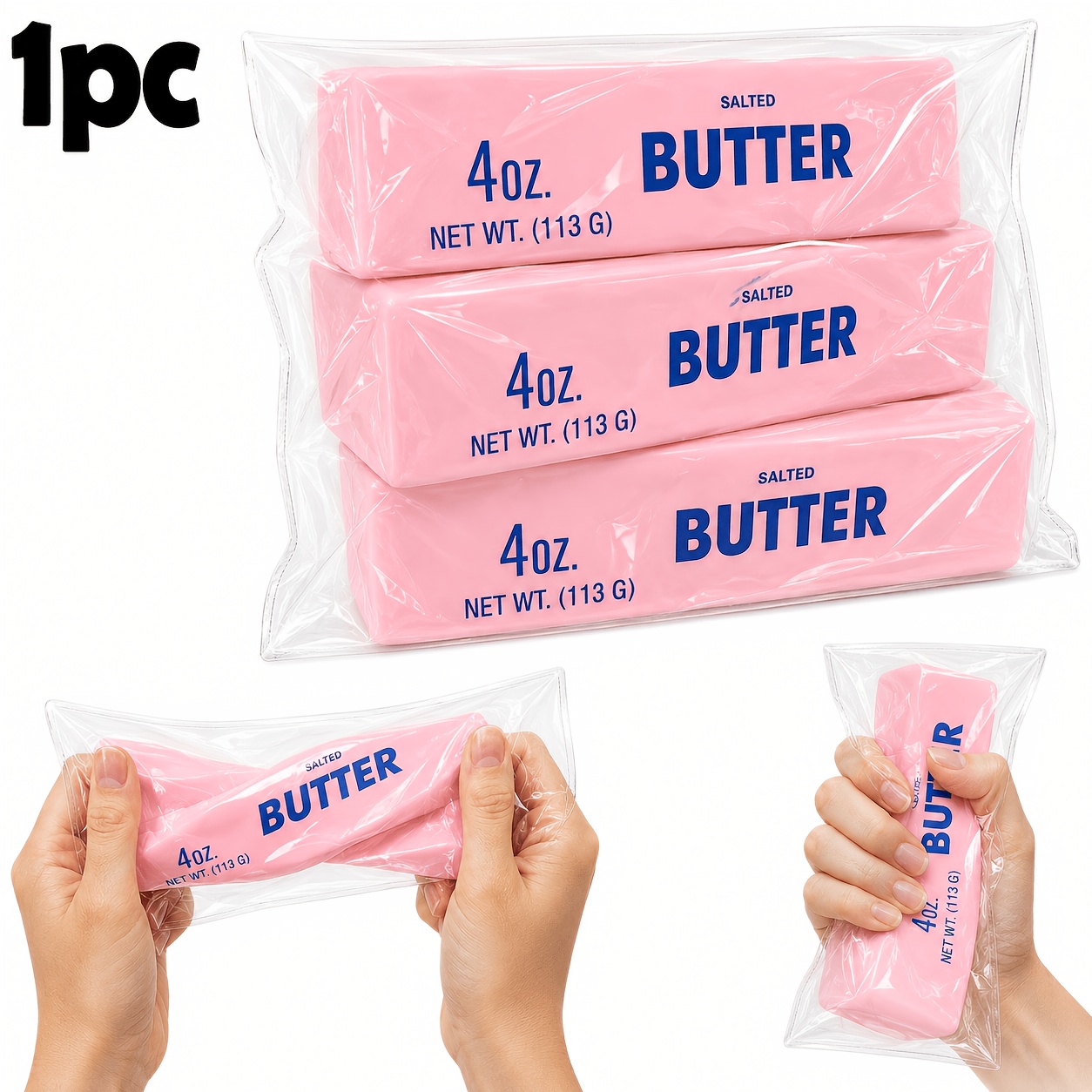 imagen del artículo 1   de juguete de   rosa, lindo juguete de   exprimible, juguete sensorial para aliviar el estrés, juguete realista de pelota de presión para   alimentos, regalo, recuerdos de  