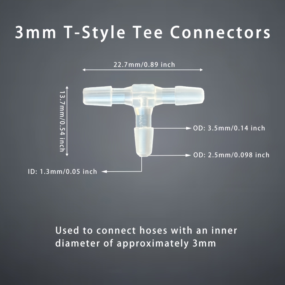 Three-way Pagoda Pp Connector 3-way Connector Hose Waterproof Connector Pagoda Plastic Connector Water Pipe Connector