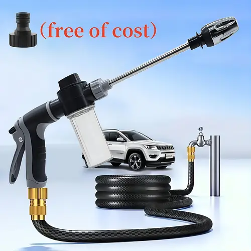 1 high pressure car wash nozzle rv exterior cleaner foam kettle cleaner garden hose nozzle garden shower multi function watering tool