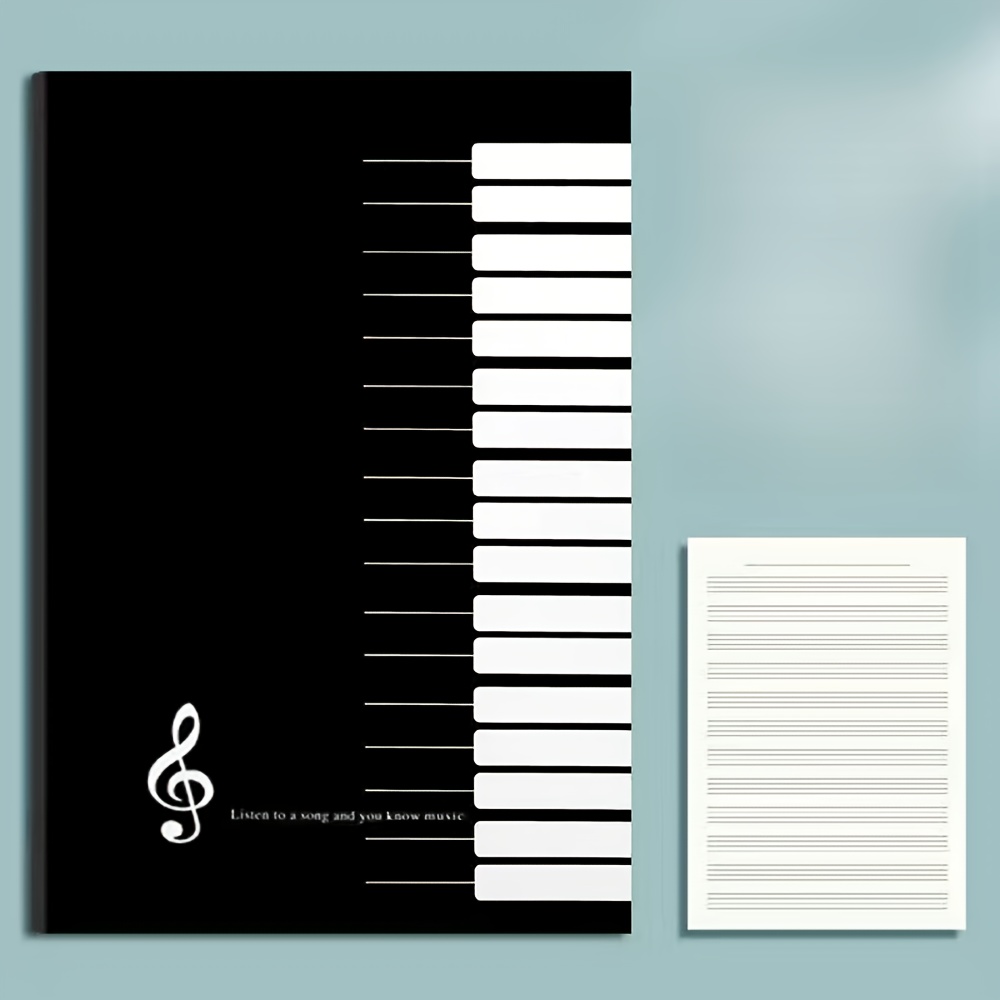 E-shop Notizbuch für Stab - 16/24/36 Blatt pro Buch, Notizbuch für Musiktheorie-Prüfungen für Studenten, geeignet als Notizbuch für Klavierübung,