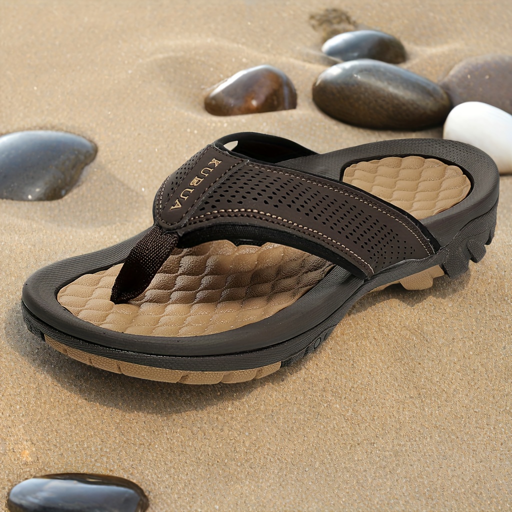 

Mens Beach Flip Flops Water Sandals Outdoor Athletic Thong Sandal