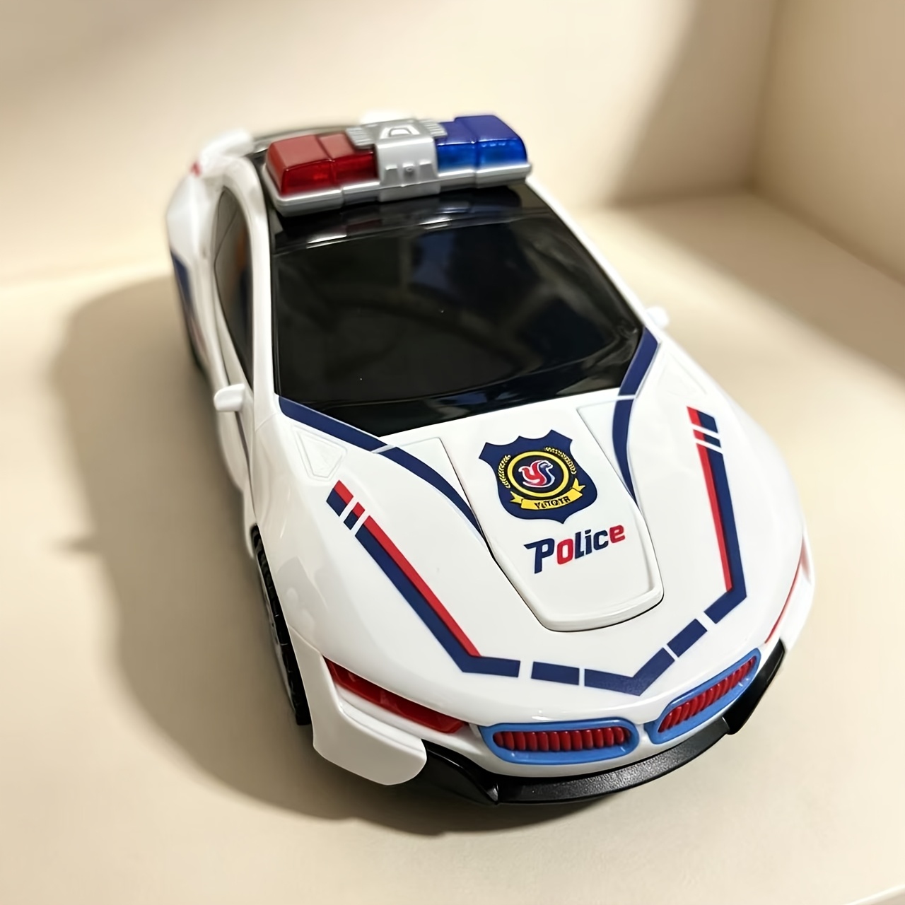 TEMU Voiture Électrique Transformable, Jouet de Course Simulé Amusant avec et , Décoration pour Garçons