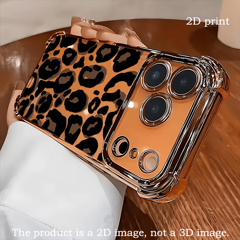 TEMU Phone Case - 2d Flat Abstract Leopard Print Hd Suitable For Iphone 17 Air/17/16e/xr/xs/x/11/12/13/14/15/16/pro/pro Max/plus