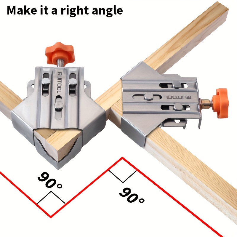 Wood Corner Clamp Right Angle 90 Degree with Adjustable Jaw – FindBuyTool