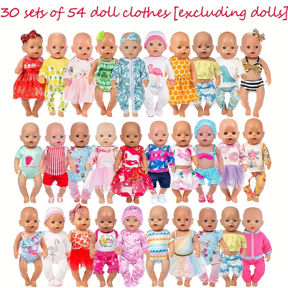 

[ ] [ Dollless ] 30 Sets Of 70 18 Inch Baby Doll Costumes, American Doll Clothes And Accessories, Including Crowns, Mermaids, Clothes, Toys, Toy Accessories, Girls, Birthday Gifts