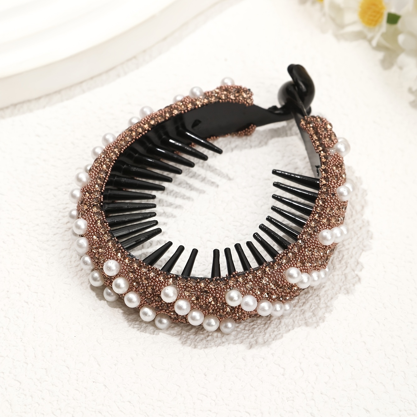 TEMU 1pc Women's Fashion Clip Barrette Ponytail Holder Ergonomic Styling Durable Comfortable Daily Party